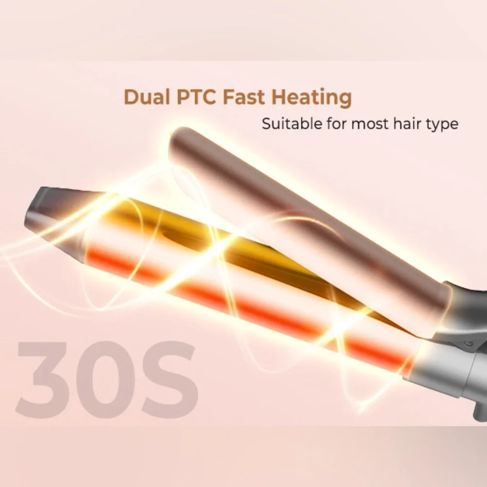 Self Curling Hair Curler, Automatic Curling Iron, 5 Heat Settings Curling Wand